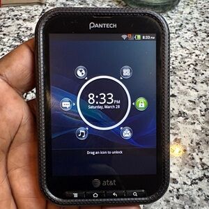 AT&T Pantech Rear Smartphone - Black Front with Touchscreen